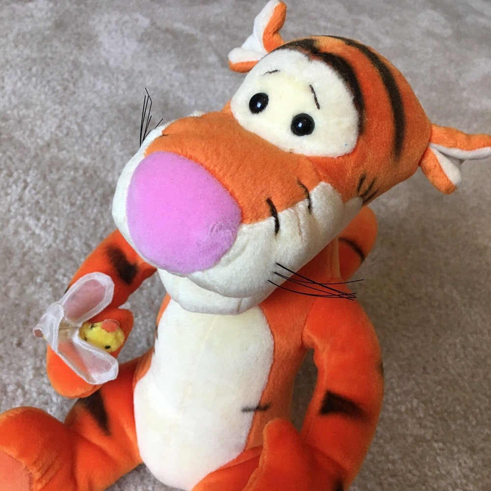 Disney Winnie the Pooh Tigger w/ Butterfly by Gund Plush Stuffed Animal Toy 10" - Picture 2 of 12